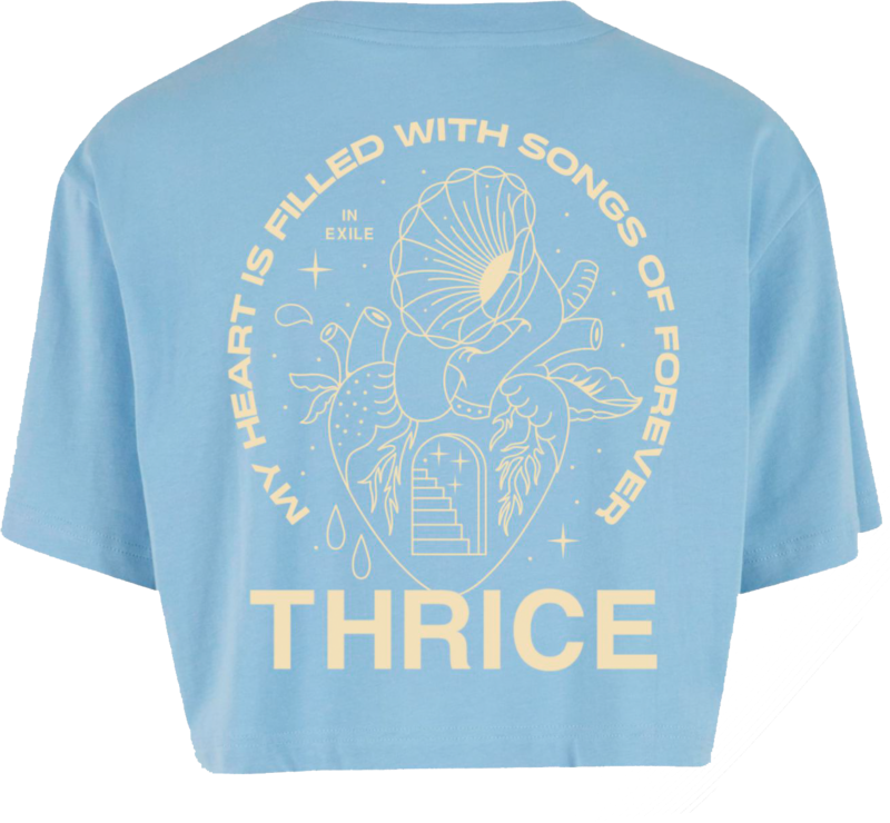 T-Shirt Manches courtes  de Thrice - Songs Forever - S à XXL - pour Femme - bleu - Thrice - View 2