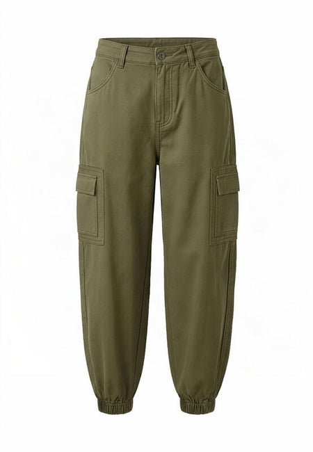 Pantalon Cargo  de Urban Classics - Ladies Cotton Twill Cargo Pants - 27 à 31 - pour Femme - olive - Urban Classics