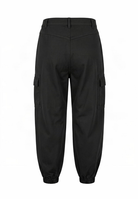 Pantalon Cargo  de Urban Classics - Ladies Cotton Twill Cargo Pants - 27 à 31 - pour Femme - noir - Urban Classics - View 2