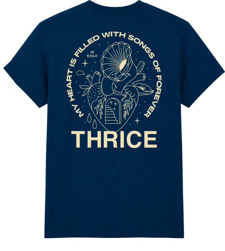 T-Shirt Manches courtes  de Thrice - Songs Forever - S à XXL - pour Homme - bleu - Thrice - View 2