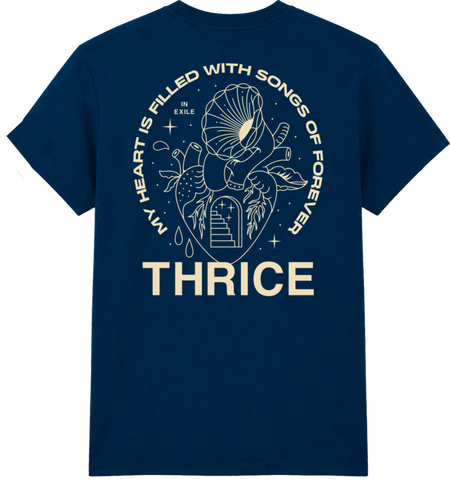 T-Shirt Manches courtes  de Thrice - Songs Forever - S à XXL - pour Homme - bleu - Thrice - View 2