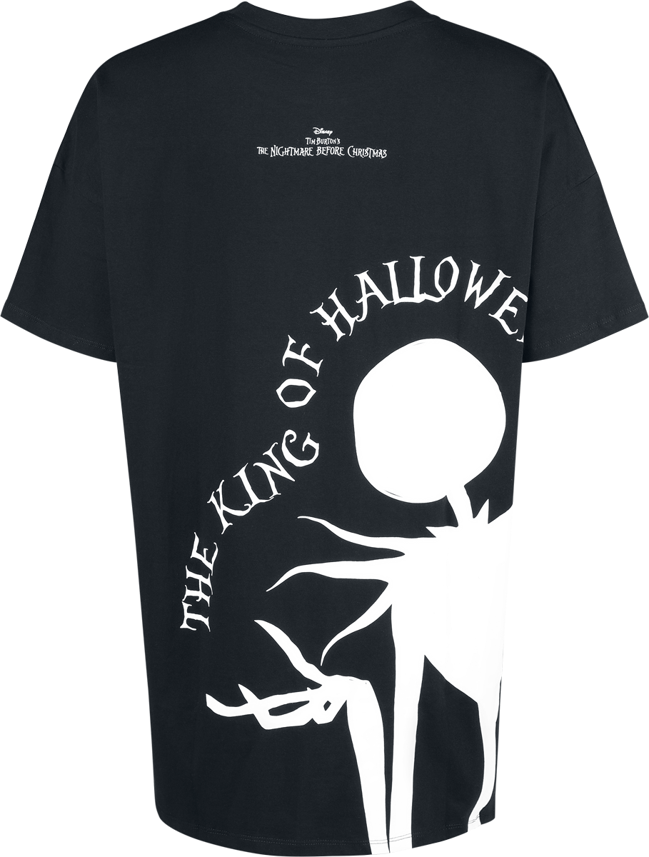 T-Shirt Oversize Disney de L'Étrange Noël De Monsieur Jack - King Of Haloween - Oversize - S à XXL - pour Femme - noir - L'Étrange Noël De Monsieur Jack - View 2