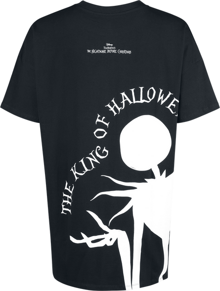 T-Shirt Oversize Disney de L'Étrange Noël De Monsieur Jack - King Of Haloween - Oversize - S à XXL - pour Femme - noir - L'Étrange Noël De Monsieur Jack - View 2