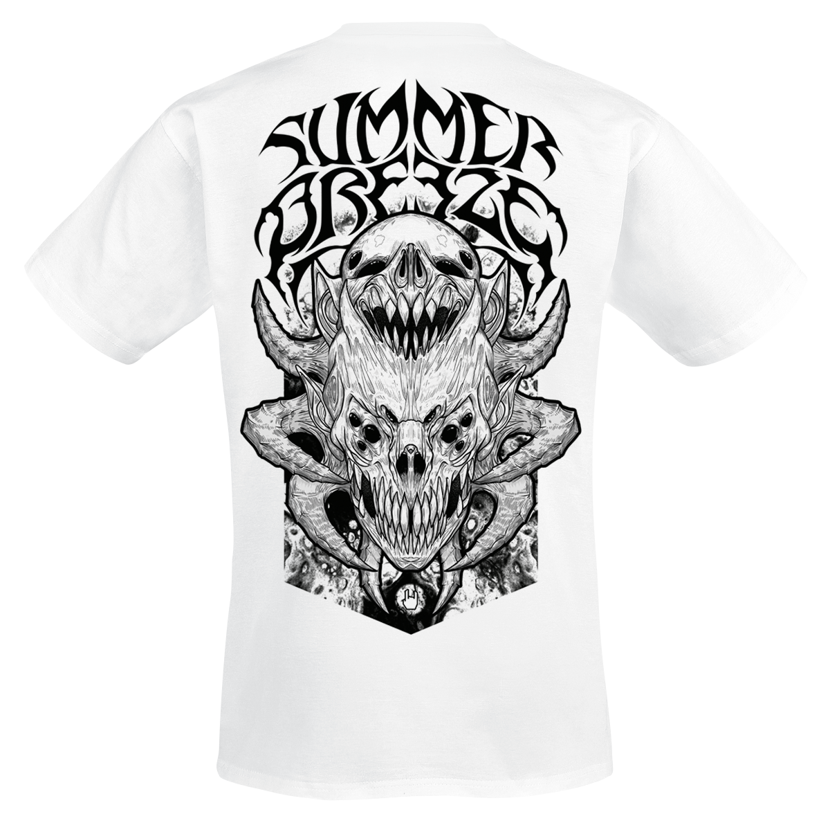 T-Shirt Manches courtes  de Summer Breeze - Collabo Shirt 2026 - S à 3XL - pour Homme - blanc - Summer Breeze - View 2