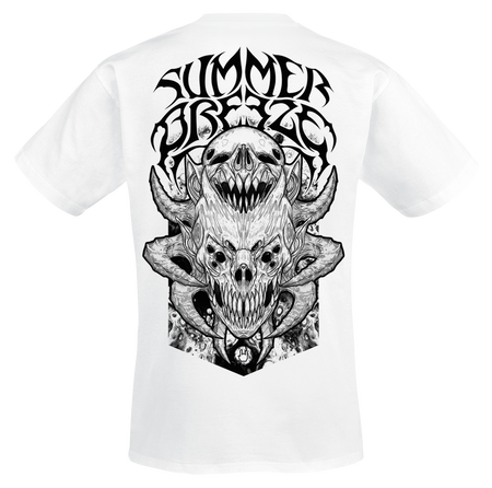 T-Shirt Manches courtes  de Summer Breeze - Collabo Shirt 2026 - S à 3XL - pour Homme - blanc - Summer Breeze - View 2