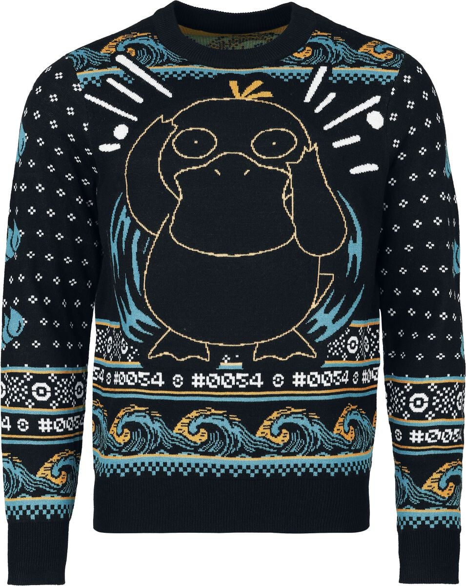 Pull De Noël Gaming de Pokémon - Psykokwak - S à XXL - pour Homme - multicolore - Pokémon