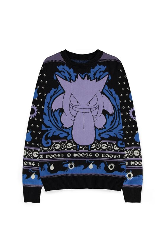 Pull De Noël Gaming de Pokémon - Ectoplasma - S à XXL - pour Homme - multicolore - Pokémon