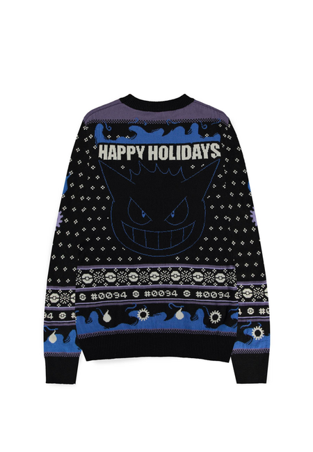 Pull De Noël Gaming de Pokémon - Ectoplasma - S à XXL - pour Homme - multicolore - Pokémon - View 2