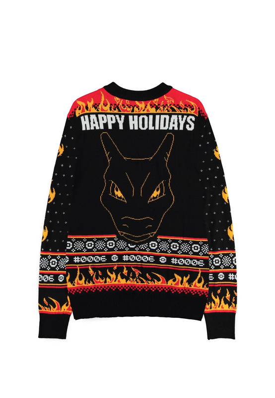 Pull De Noël Gaming de Pokémon - Dracaufeu - S à XXL - pour Homme - multicolore - Pokémon - View 2