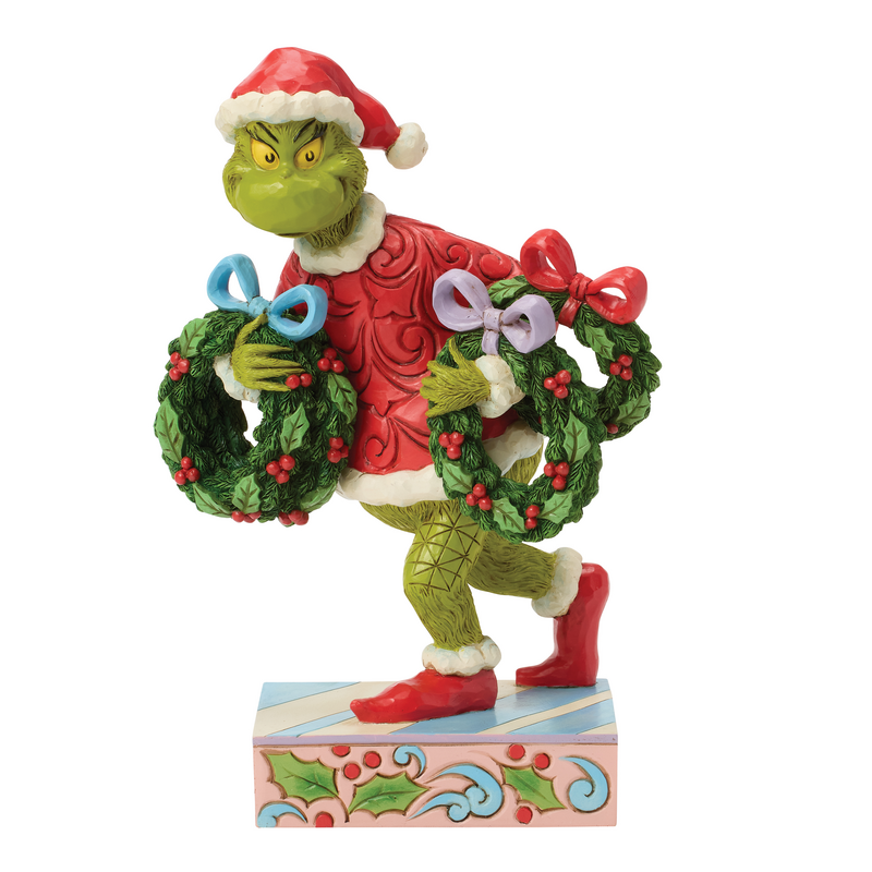 Figurine de collection  de Le Grinch - Le Grinch Volant des Couronnes de Noël - Jim Shore - pour Indifférent - multicolore - Le Grinch - View 2