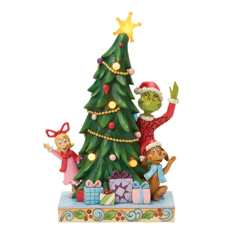 Figurine de collection  de Le Grinch - Le Grinch, Max & Cindy-Lou - Jim Shore - pour Indifférent - multicolore - Le Grinch