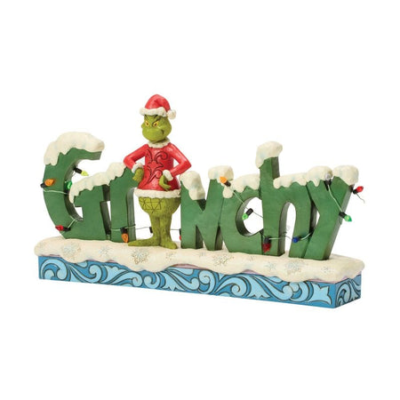 Figurine de collection  de Le Grinch - Grinchy Sign - Jim Shore - pour Indifférent - multicolore - Le Grinch