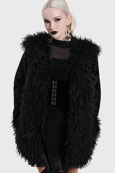 Manteaux Gothic de Killstar - MIST OF DAWN COAT - XS à XXL - pour Femme - noir - Killstar - View 2