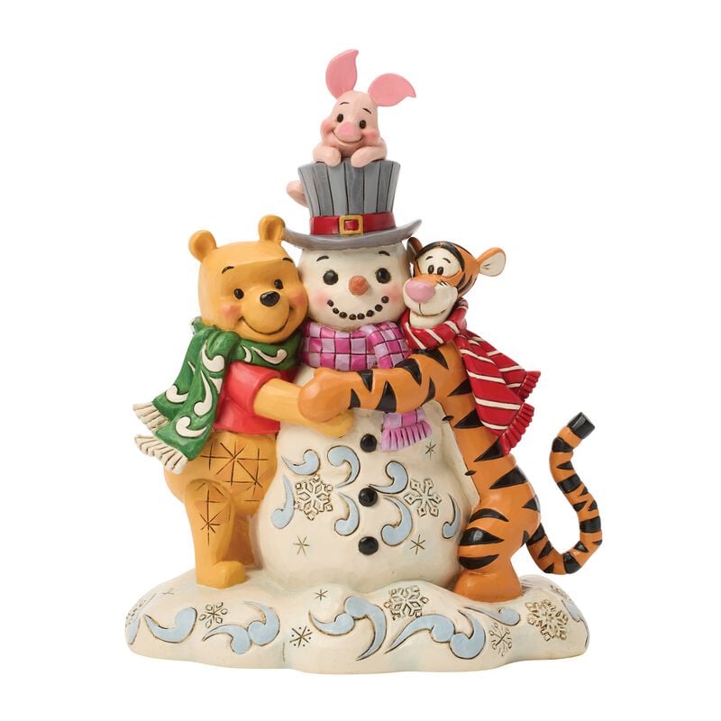 Figurine de collection Disney de Winnie L'Ourson - Winnie l'Ourson & Ses Amis avec Bonhomme de Neige - pour Indifférent - multicolore - Winnie L'Ourson