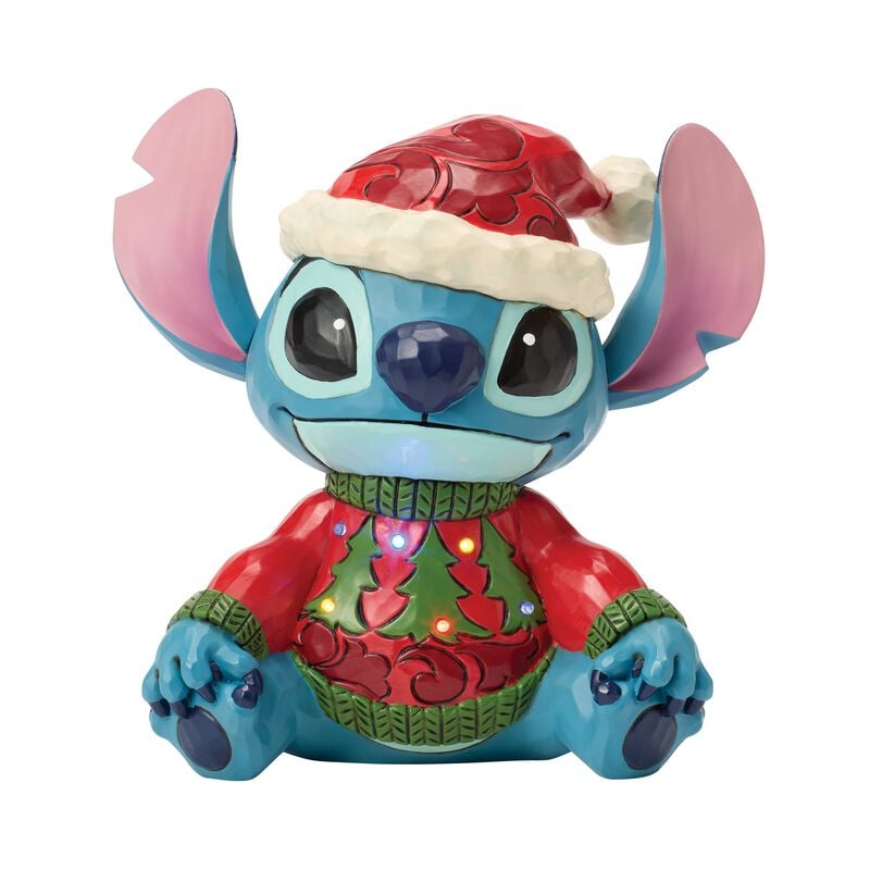 Figurine de collection Disney de Lilo & Stitch - Stitch de Noël (Pull LED) - pour Indifférent - multicolore - Lilo & Stitch