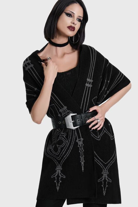 Écharpe Gothic de Killstar - CATHEDRA SPIRES SCARF - pour Femme - noir - Killstar