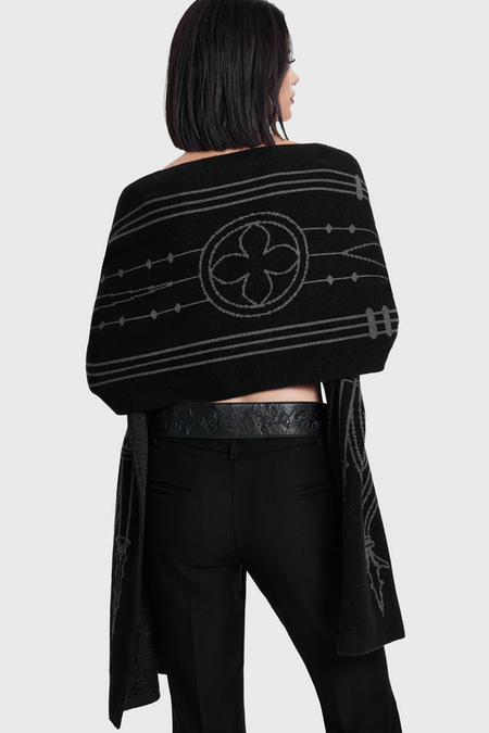 Écharpe Gothic de Killstar - CATHEDRA SPIRES SCARF - pour Femme - noir - Killstar - View 2