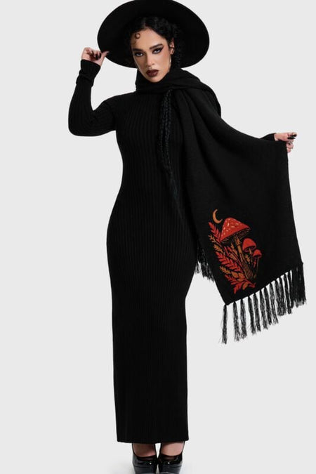 Écharpe Gothic de Killstar - FAWNA SCARF - pour Femme - noir - Killstar