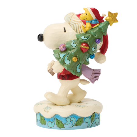 Figurine de collection  de Die Peanuts - Snoopy & Woodstock avec Sapin - pour Indifférent - multicolore - Die Peanuts - View 2