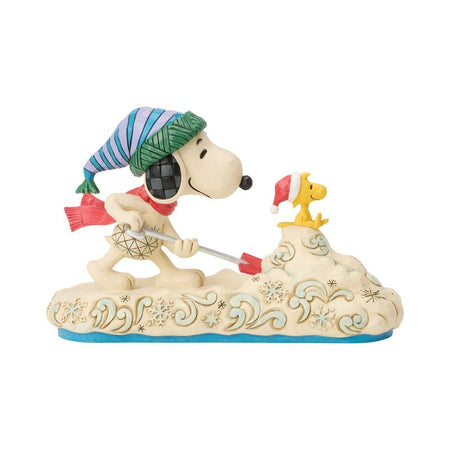 Figurine de collection  de Die Peanuts - Clearing the Way for Christmas (Snoopy Shovelling Snow) - pour Indifférent - multicolore - Die Peanuts