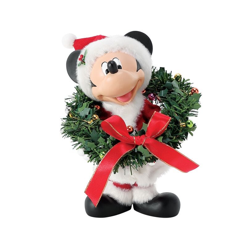Figurine de collection Disney de Mickey & Minnie Mouse - Couronne de Noël - pour Indifférent - multicolore - Mickey & Minnie Mouse