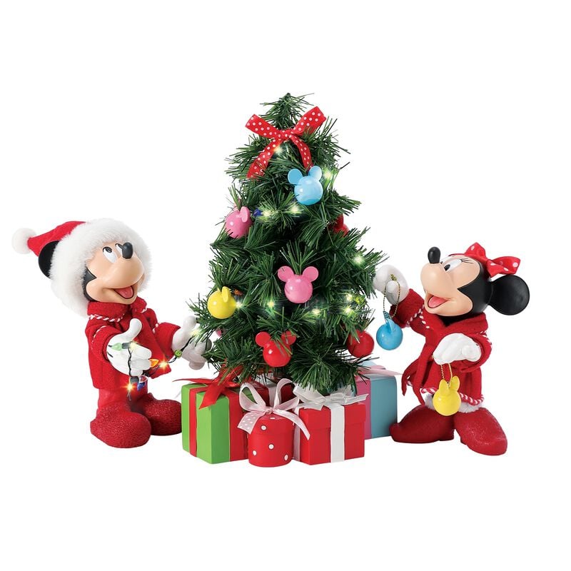 Figurine de collection Disney de Mickey & Minnie Mouse - Mickey & Minnie Mouse - Sapin de Noël - pour Indifférent - multicolore - Mickey & Minnie Mouse