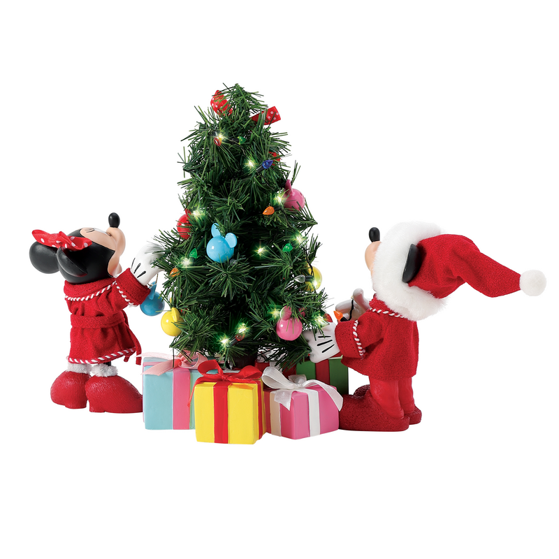 Figurine de collection Disney de Mickey & Minnie Mouse - Mickey & Minnie Mouse - Sapin de Noël - pour Indifférent - multicolore - Mickey & Minnie Mouse - View 2