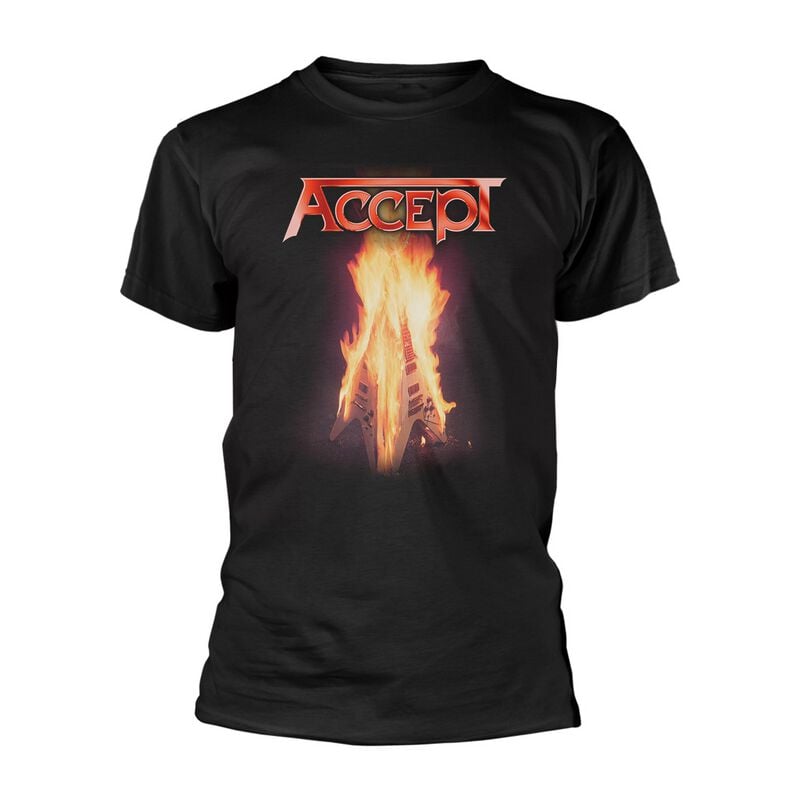 T-Shirt Manches courtes  de Accept - Flying V - S à XL - pour Homme - noir - Accept
