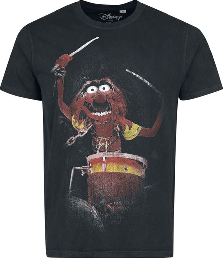 T-Shirt Manches courtes Disney de Les Muppets - Animal - Dr. Teeth - M à 4XL - pour Homme - noir - Les Muppets
