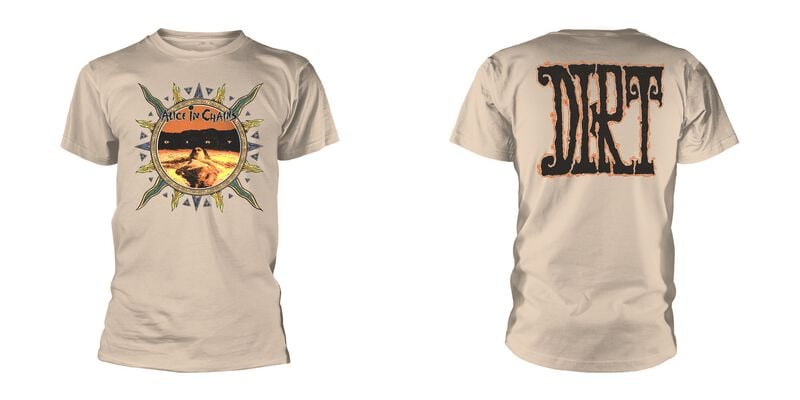 T-Shirt Manches courtes  de Alice In Chains - Vintage Dirt Sun - S à XXL - pour Homme - naturel - Alice In Chains