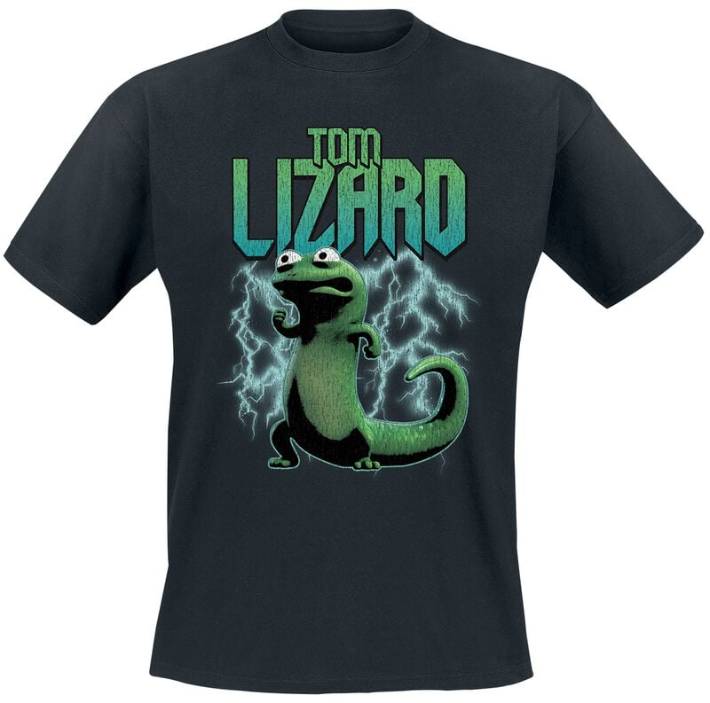 T-Shirt Manches courtes Disney de Hoppers - Tom Lizard - Lightning - M à 3XL - pour Homme - noir - Hoppers