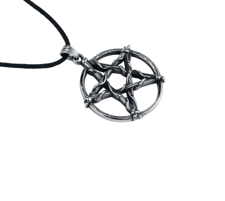 Collier Gothic de etNox hard and heavy - Knoten-Pentagramm - pour Femme - couleur argent - etNox hard and heavy - View 2