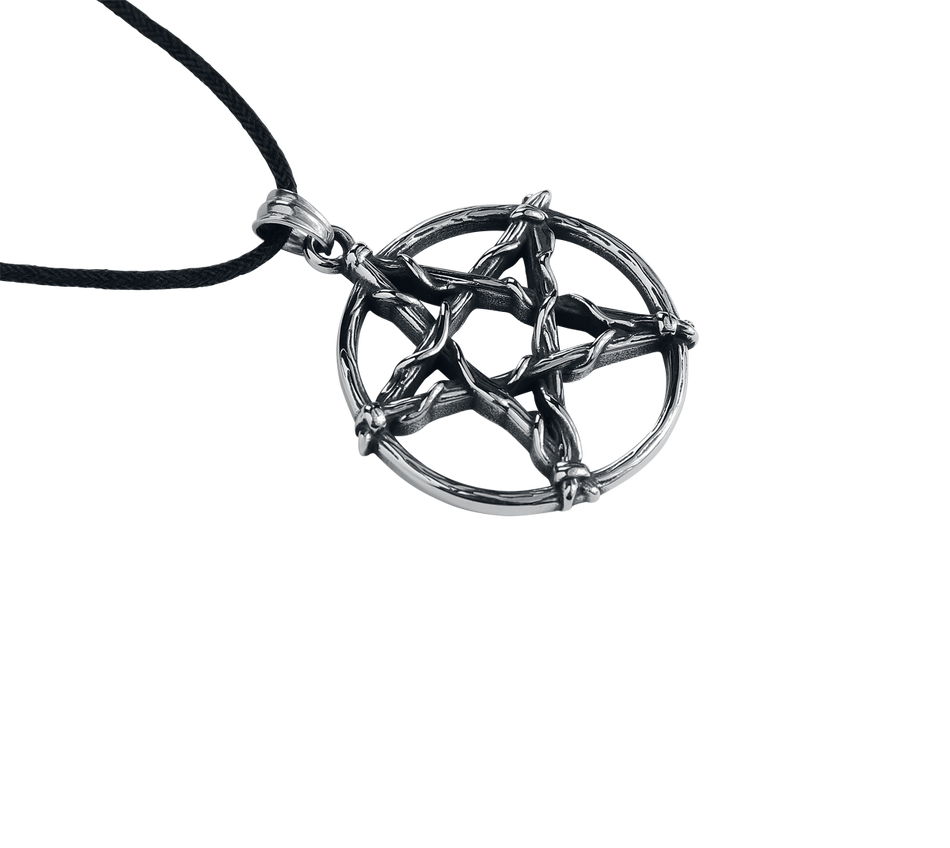 Collier Gothic de etNox hard and heavy - Knoten-Pentagramm - pour Femme - couleur argent - etNox hard and heavy - View 2