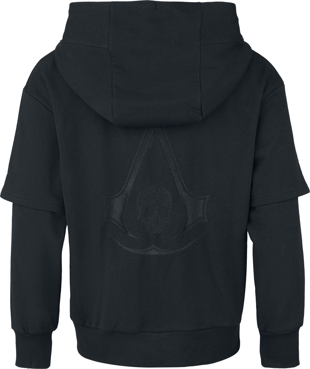 Sweat-shirt zippé à capuche Gaming de Assassin's Creed - Black Flag Resynced - S à XXL - pour Homme - noir - Assassin's Creed - View 2
