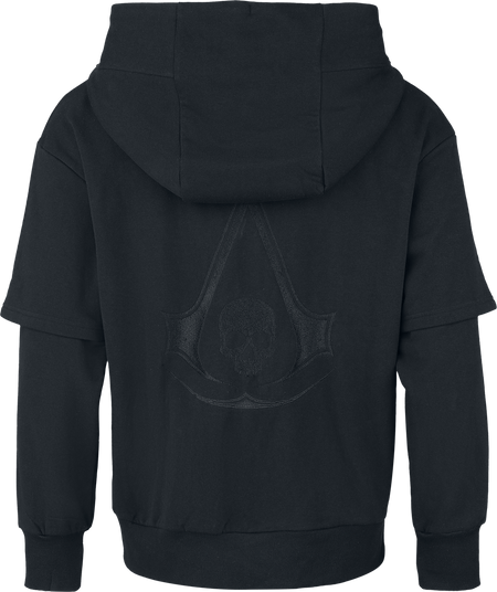 Sweat-shirt zippé à capuche Gaming de Assassin's Creed - Black Flag Resynced - S à XXL - pour Homme - noir - Assassin's Creed - View 2
