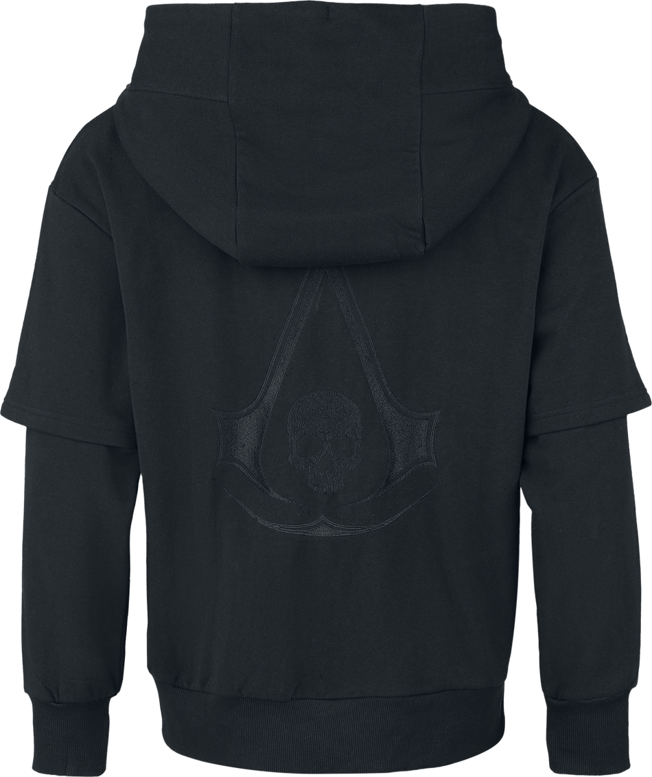 Sweat-shirt zippé à capuche Gaming de Assassin's Creed - Black Flag Resynced - S à XXL - pour Homme - noir - Assassin's Creed - View 2