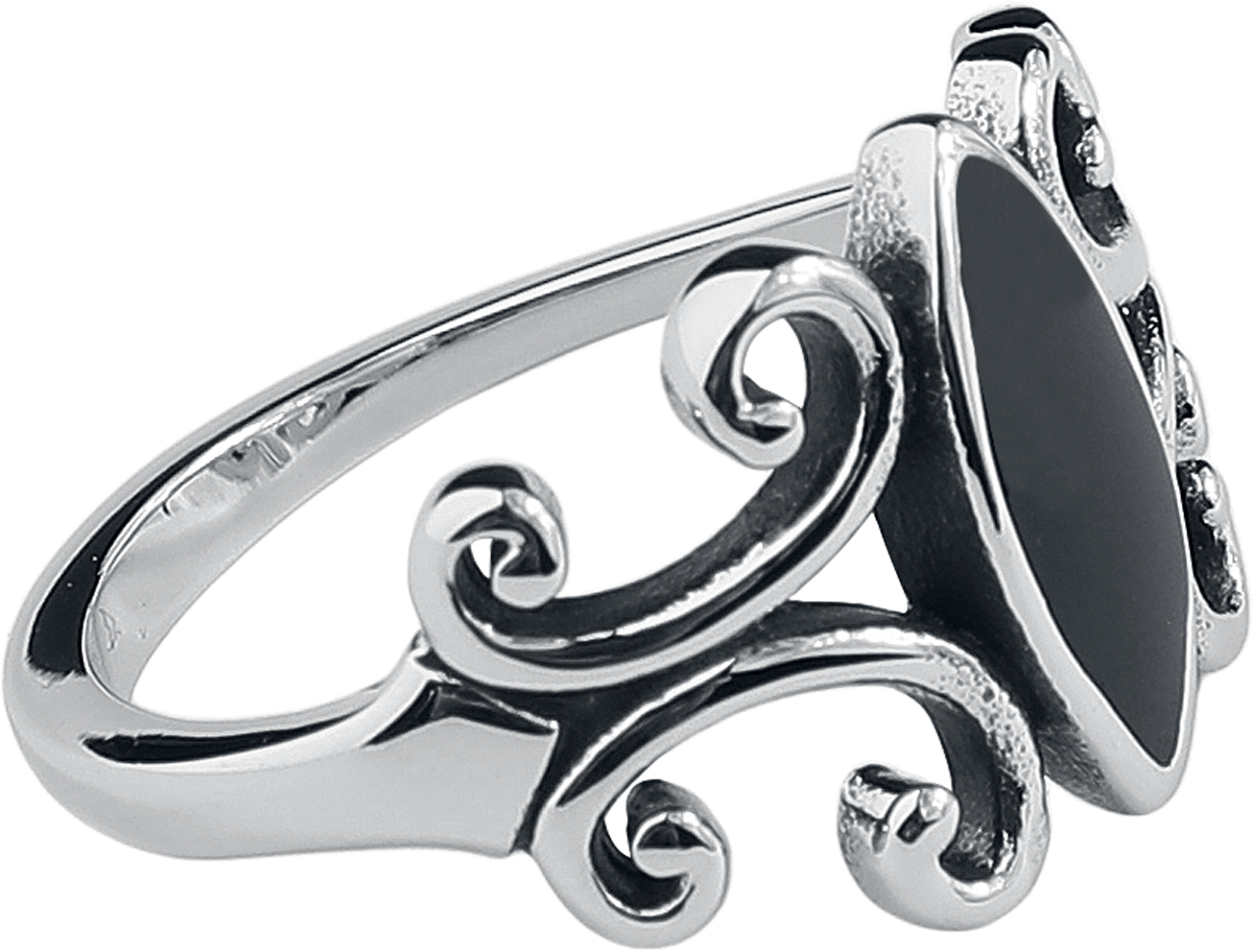 Bague Gothic de etNox - Dunkle Seele - pour Femme - couleur argent - etNox - View 2