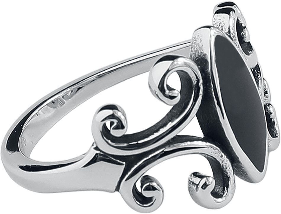 Bague Gothic de etNox - Dunkle Seele - pour Femme - couleur argent - etNox - View 2