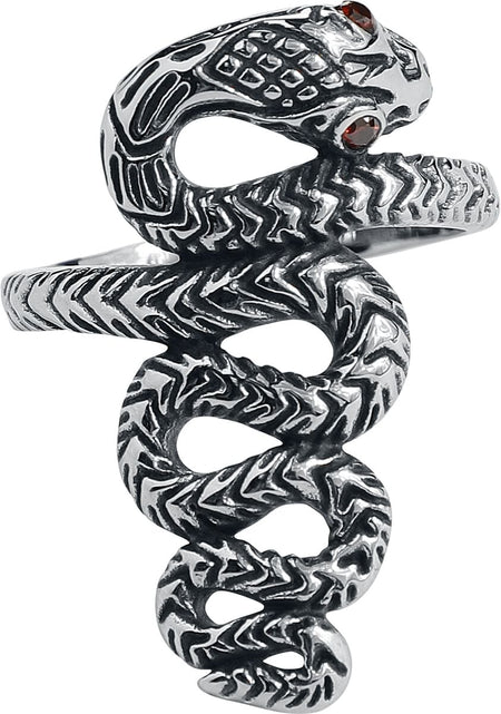Bague  de etNox - Große Schlange - pour Femme - couleur argent - etNox
