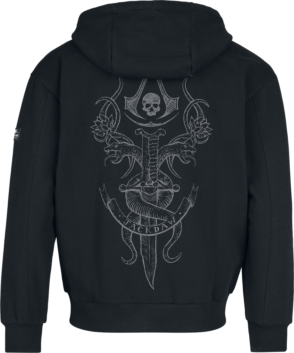 Sweat-shirt à capuche Gaming de Assassin's Creed - Black Flag Resynced - S à XXL - pour Homme - noir - Assassin's Creed - View 2