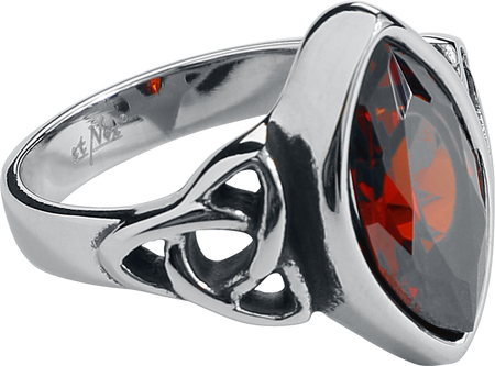 Bague Gothic de etNox hard and heavy - Celtic Red - pour Femme - couleur argent - etNox hard and heavy - View 2