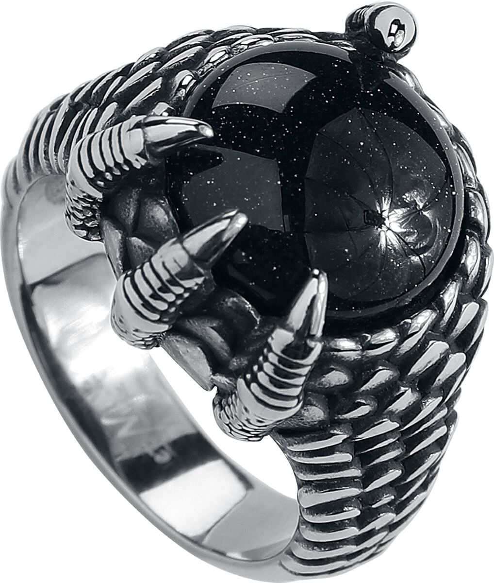 Bague Gothic de etNox hard and heavy - Griffes Cristal - pour Femme - couleur argent - etNox hard and heavy