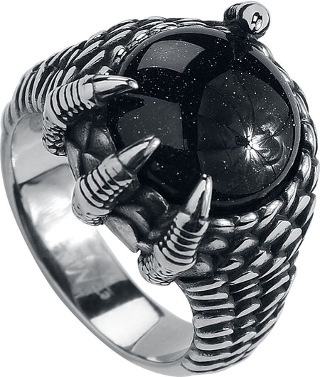 Bague Gothic de etNox hard and heavy - Griffes Cristal - pour Femme - couleur argent - etNox hard and heavy
