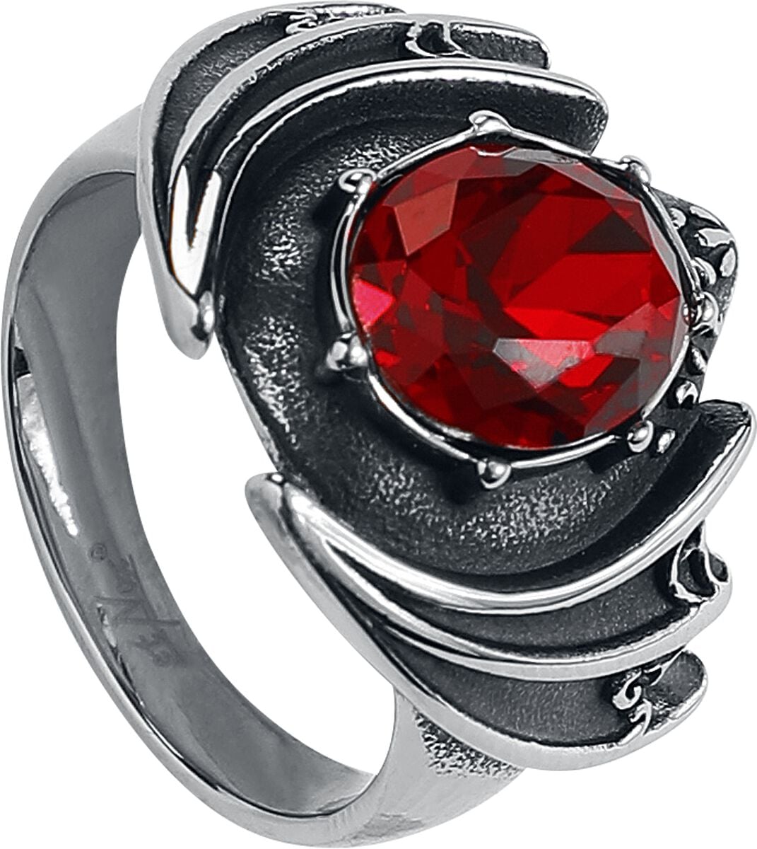 Bague Gothic de etNox hard and heavy - Bat Wing - pour Femme - couleur argent - etNox hard and heavy
