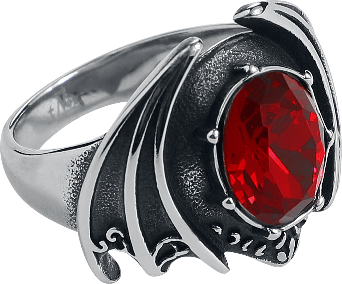 Bague Gothic de etNox hard and heavy - Bat Wing - pour Femme - couleur argent - etNox hard and heavy - View 2