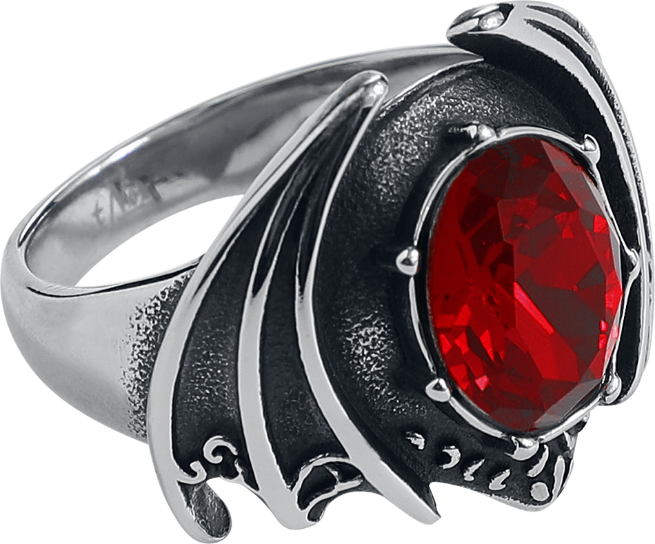 Bague Gothic de etNox hard and heavy - Bat Wing - pour Femme - couleur argent - etNox hard and heavy - View 2