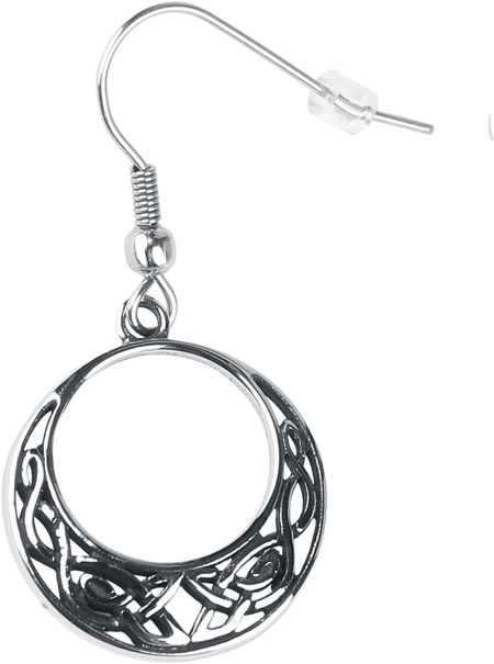 Boucles d'oreilles  de etNox - Nœud Celtique - pour Femme - couleur argent - etNox - View 2