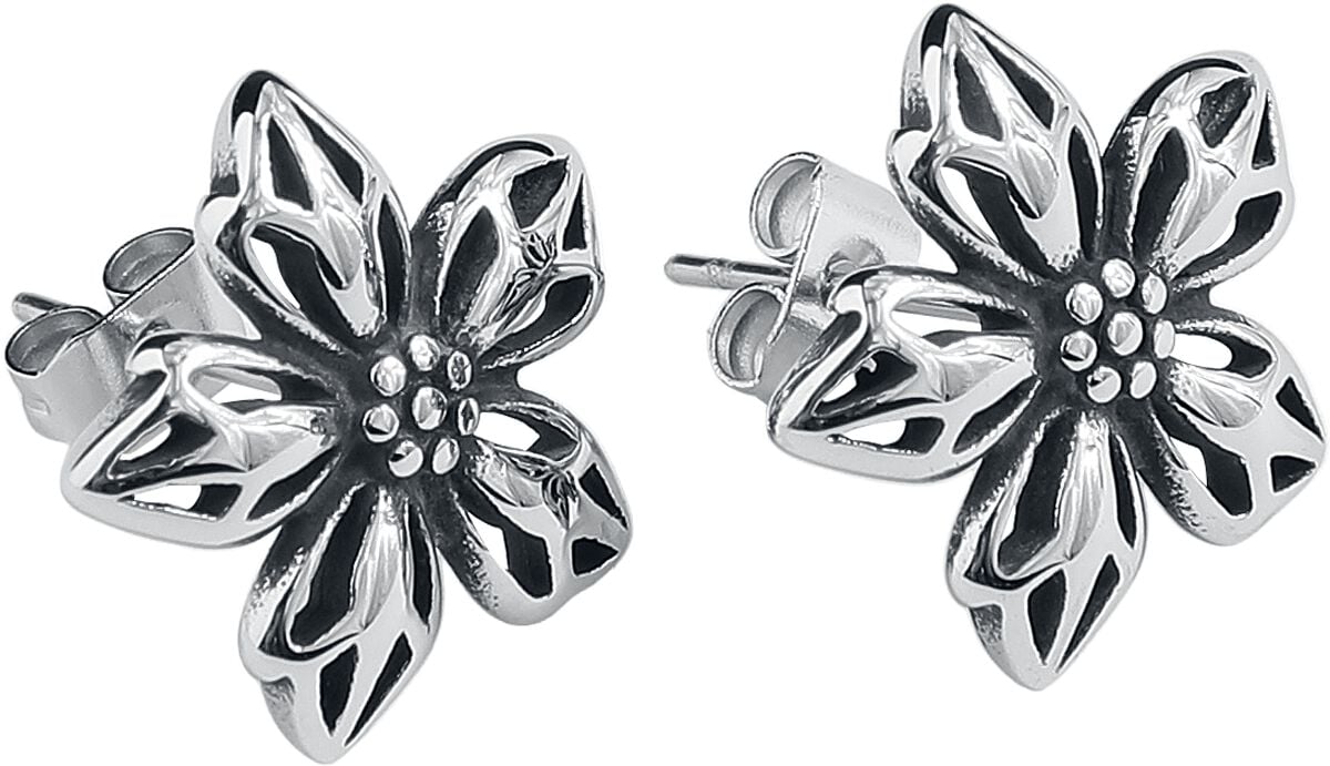Boucles d'oreilles  de etNox - Wild Flower - pour Femme - couleur argent - etNox