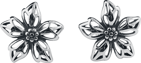 Boucles d'oreilles  de etNox - Wild Flower - pour Femme - couleur argent - etNox - View 2