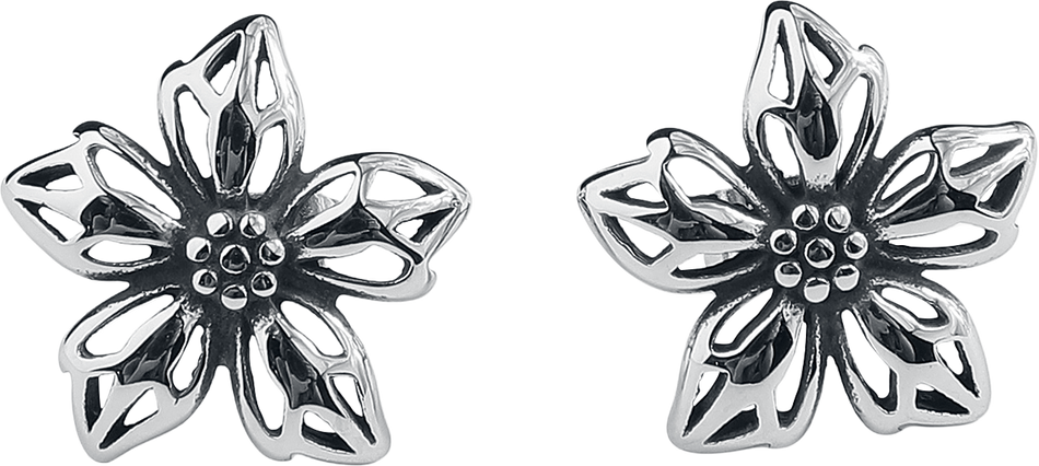 Boucles d'oreilles  de etNox - Wild Flower - pour Femme - couleur argent - etNox - View 2